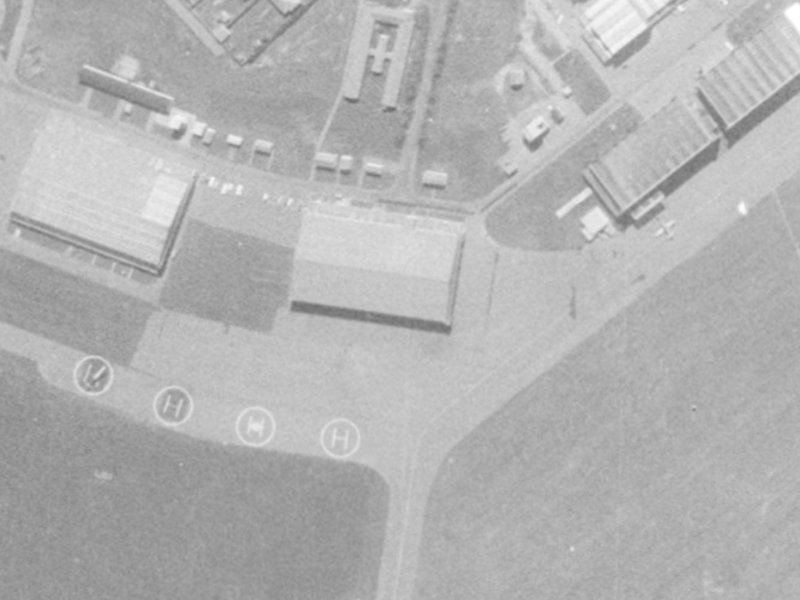 6 Harston Place from the air, 1975-1979