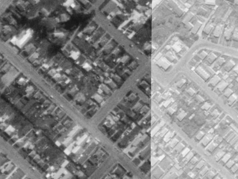Ingoldsby Street from the air, 1975-1979