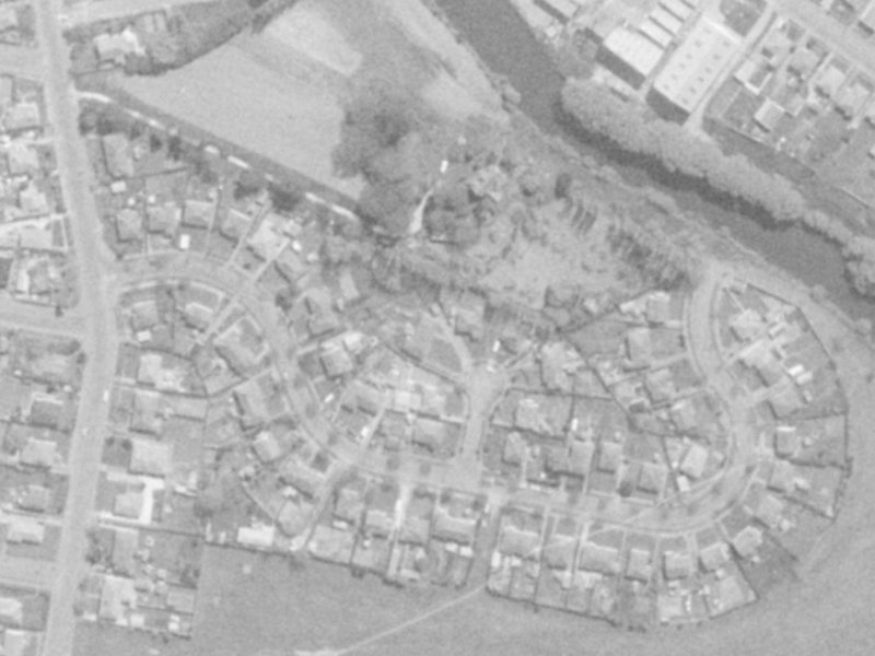 5 Davis Place from the air, 1975-1979