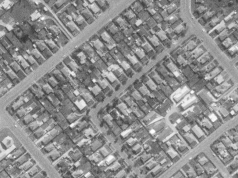57 Diamond Avenue from the air, 1975-1979