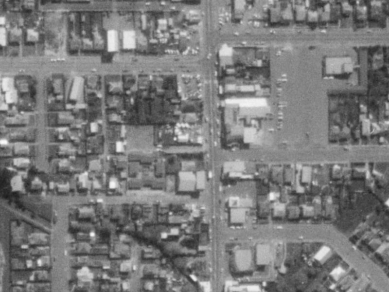 265 Colombo Street from the air, 1975-1979