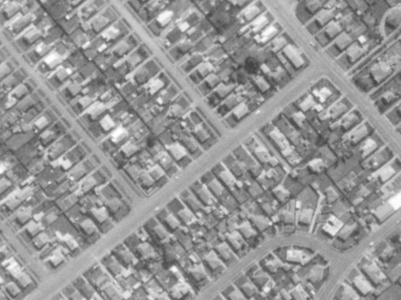 141 Neville Street from the air, 1975-1979