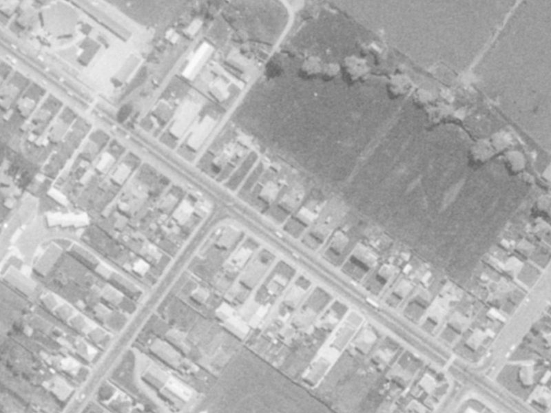 783 Ferry Road from the air, 1975-1979