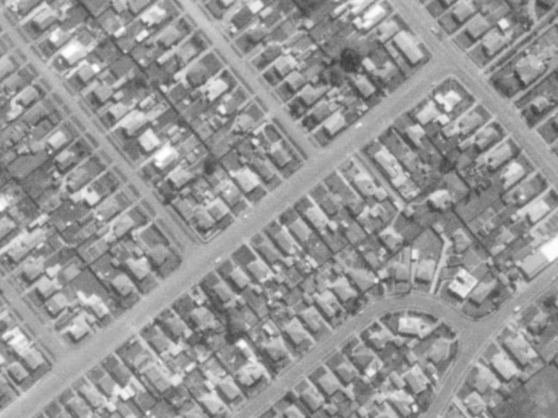 144 Neville Street from the air, 1975-1979