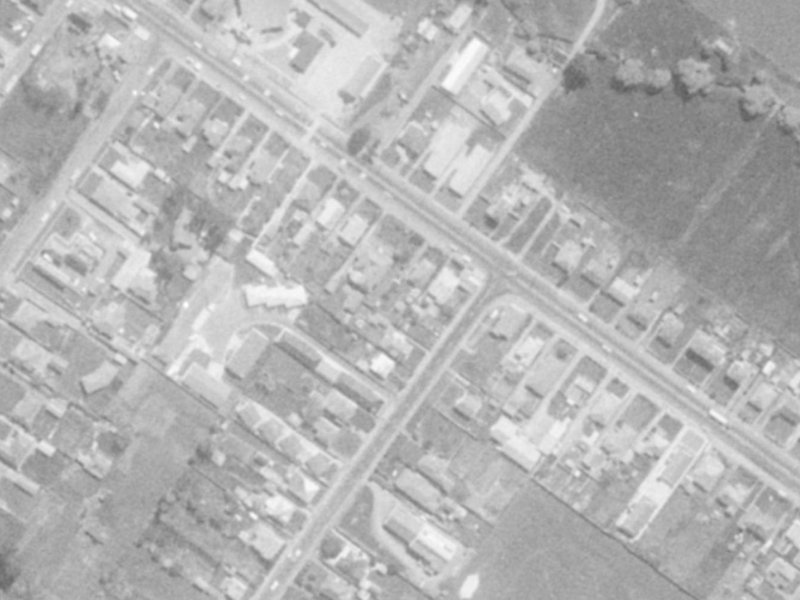 684 Ferry Road from the air, 1975-1979
