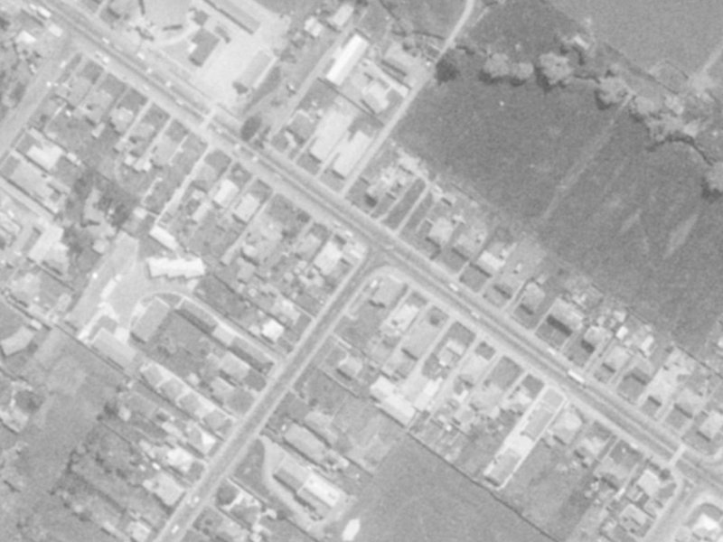 8 Rutherford Street from the air, 1975-1979
