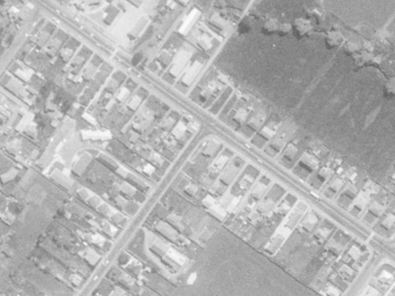 3 Rutherford Street from the air, 1975-1979