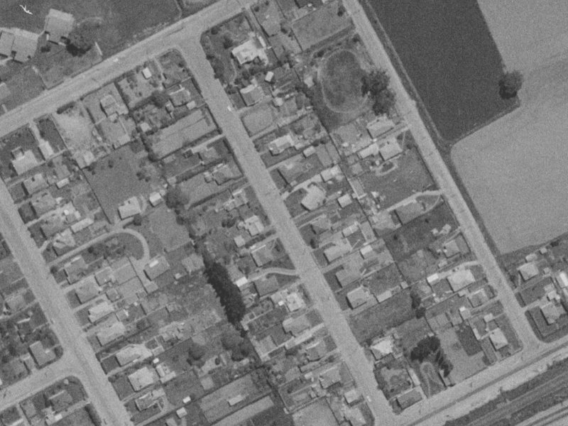 Kissel Street from the air, 1975-1979