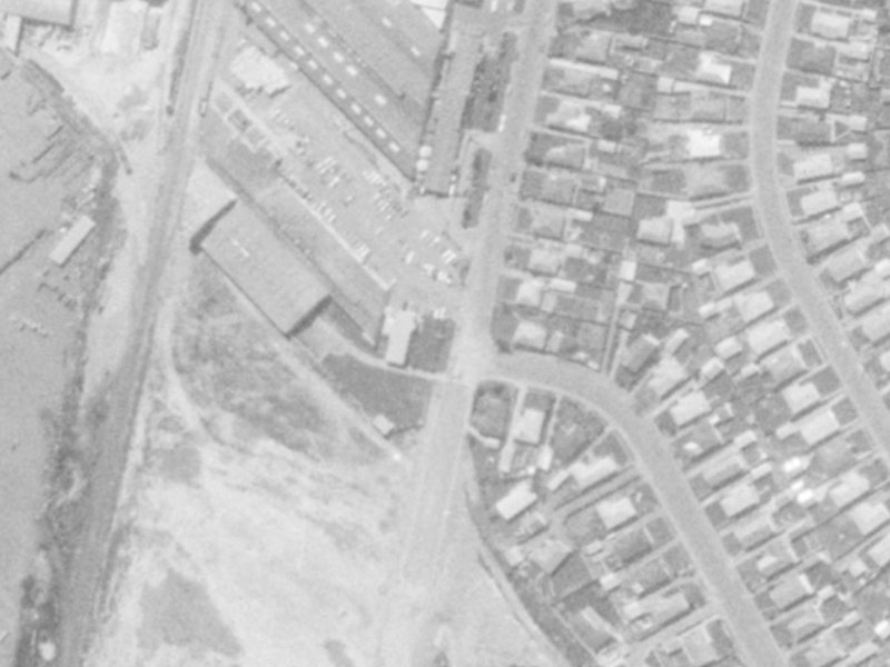 89 Boston Avenue from the air, 1975-1979