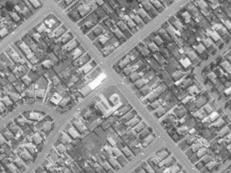 46 Bewdley Street from the air, 1975-1979