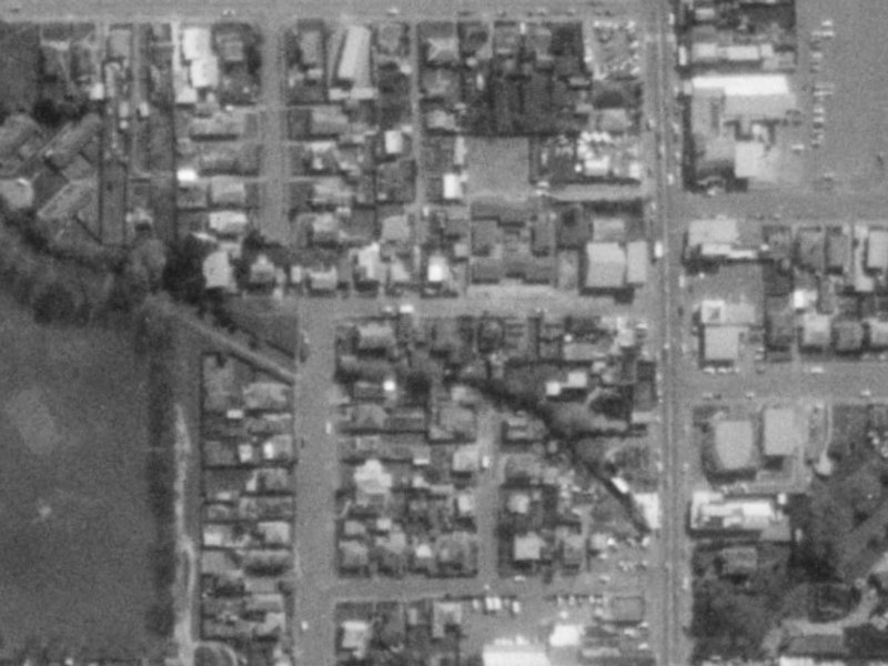 16 Angus Street from the air, 1975-1979