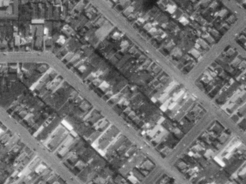 100 Huxley Street from the air, 1975-1979