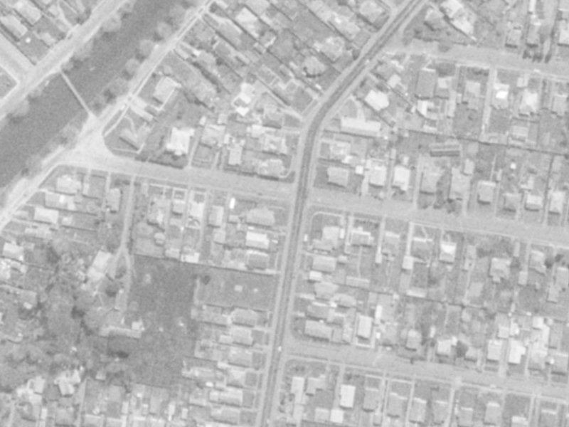 78 Radley Street from the air, 1975-1979