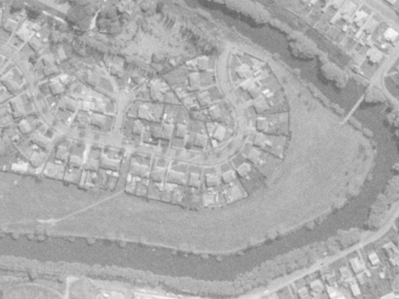 31 Riley Crescent from the air, 1975-1979