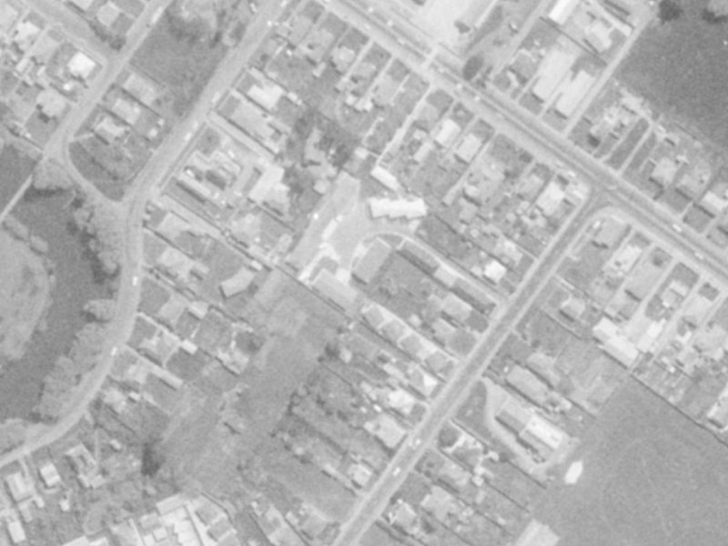 Woolston Court from the air, 1975-1979