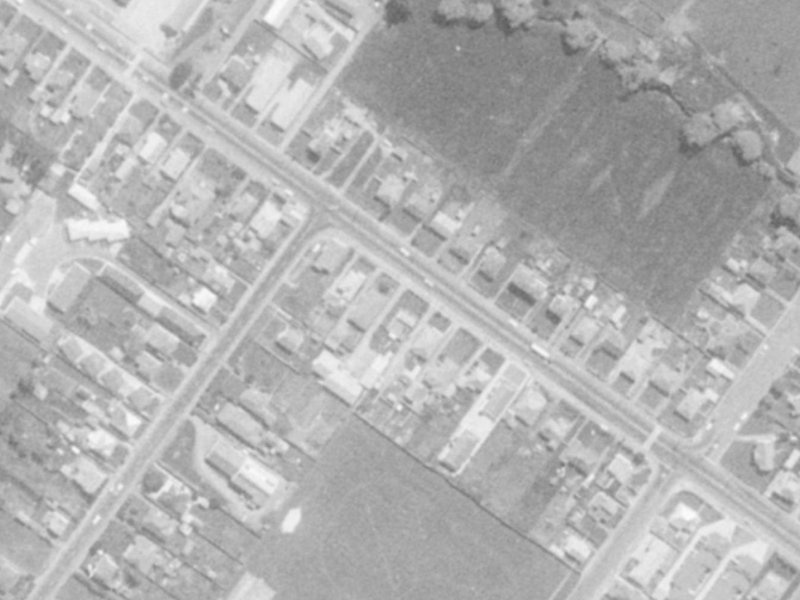 704 Ferry Road from the air, 1975-1979