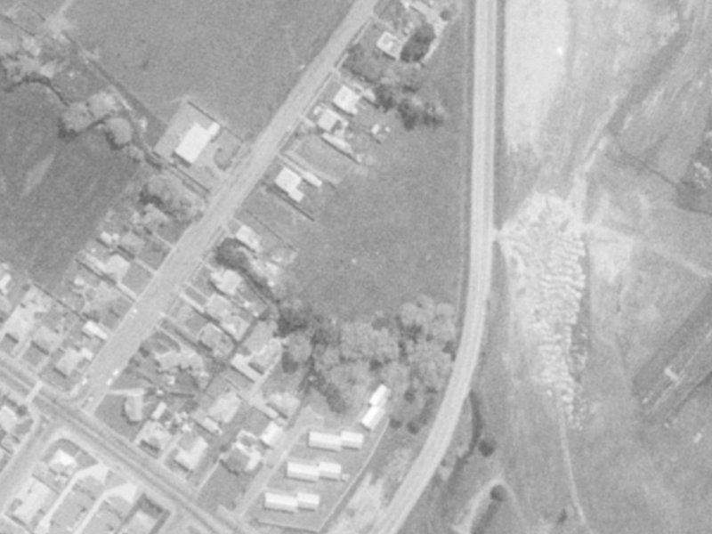 Steam Wharf Lane from the air, 1975-1979