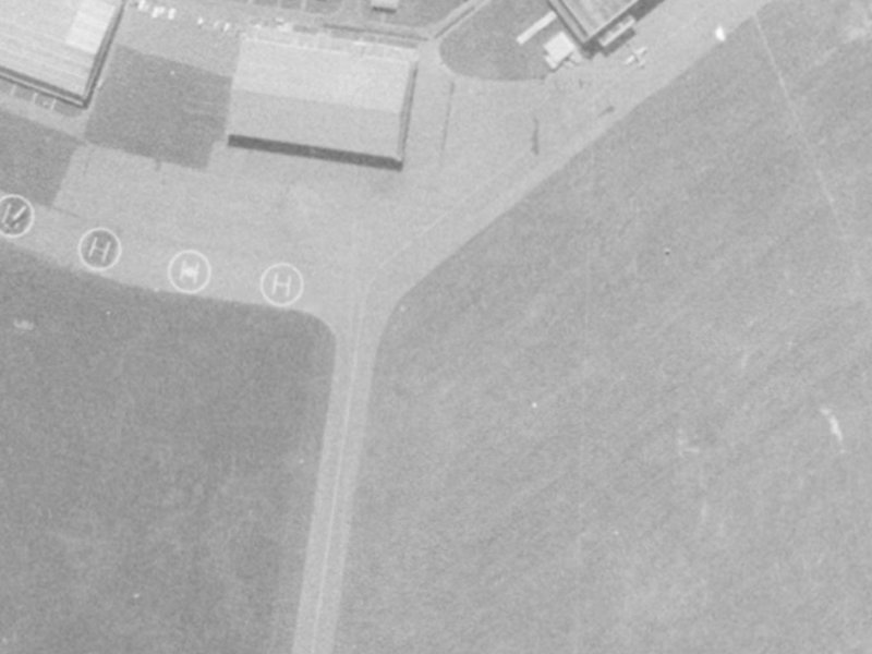 Mustang Avenue from the air, 1975-1979