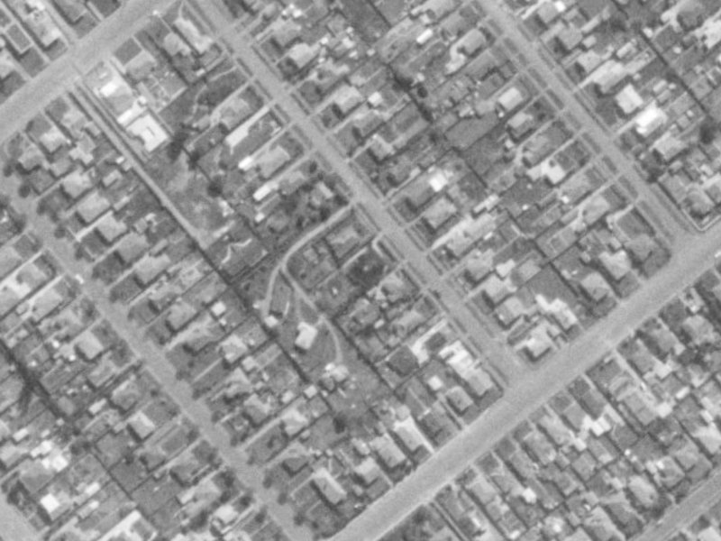 23 Plunket Street from the air, 1975-1979