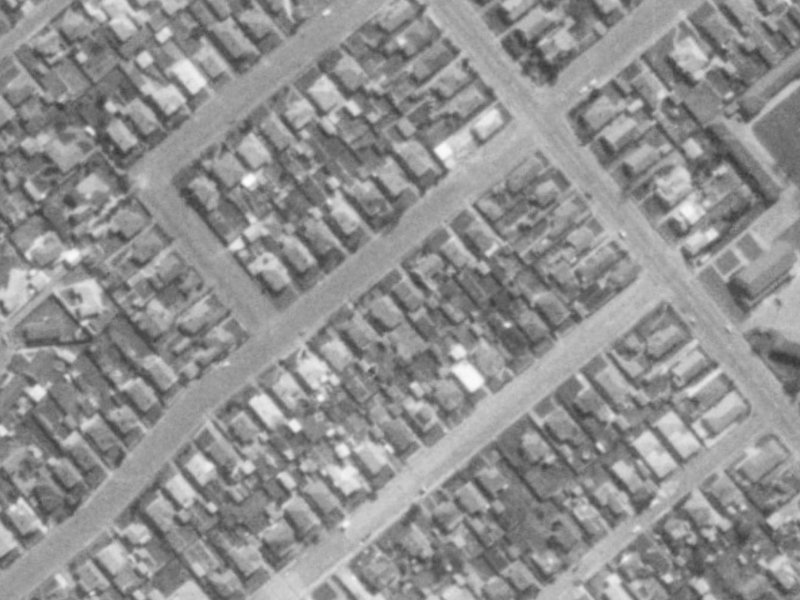 38 Bletsoe Avenue from the air, 1975-1979