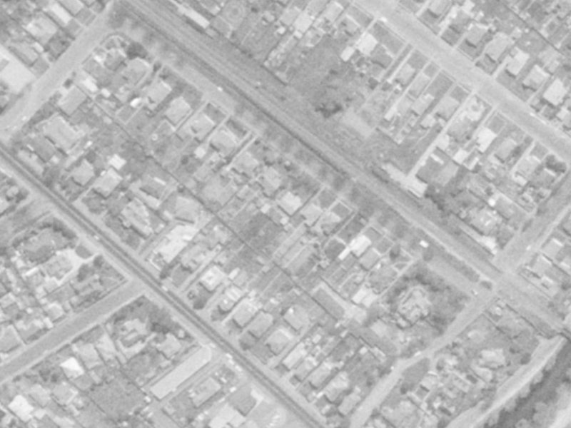 123A Opawa Road from the air, 1975-1979