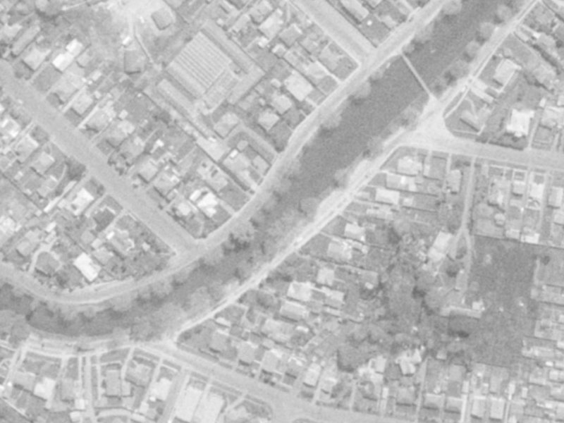 127 Richardson Terrace from the air, 1975-1979