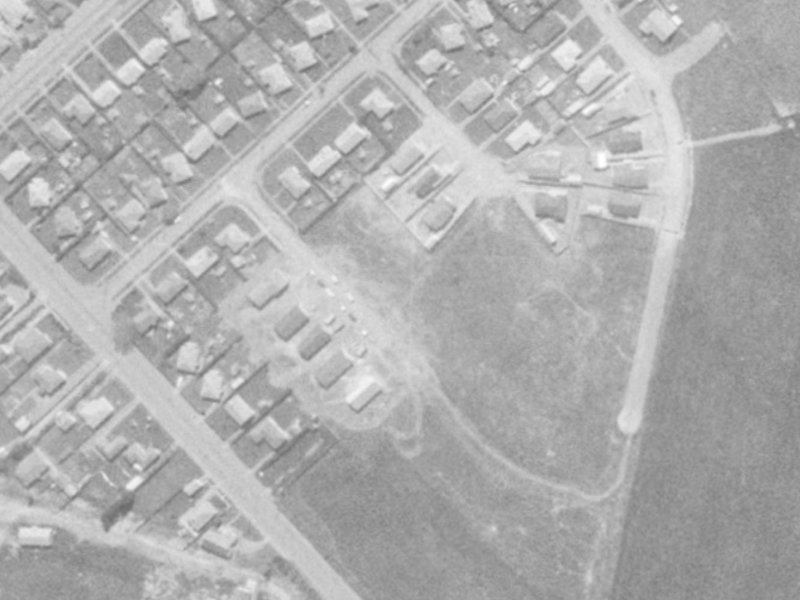 De Lange Street from the air, 1975-1979