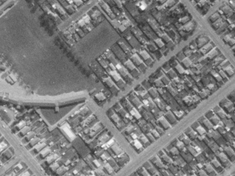 29 Dominion Avenue from the air, 1975-1979