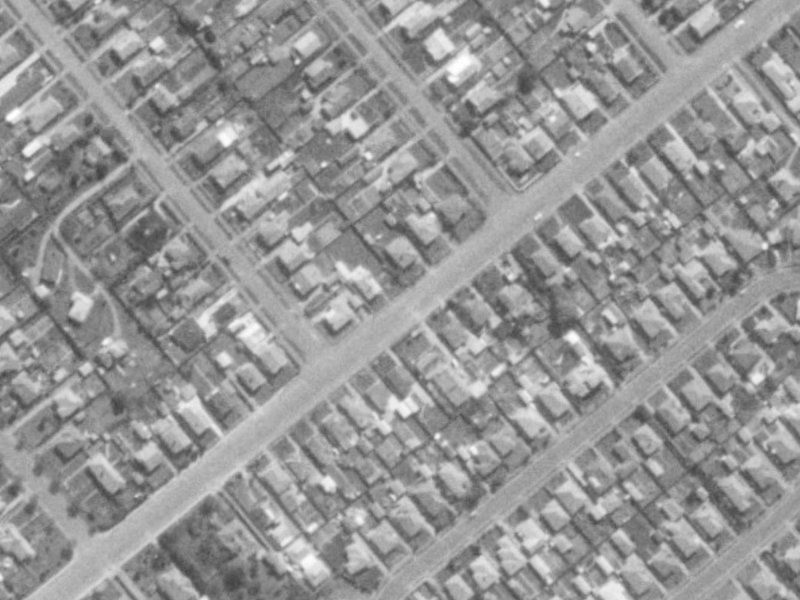 125 Neville Street from the air, 1975-1979
