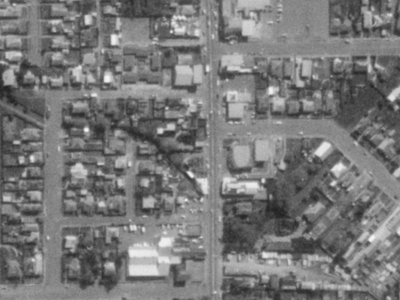 243 Colombo Street from the air, 1975-1979