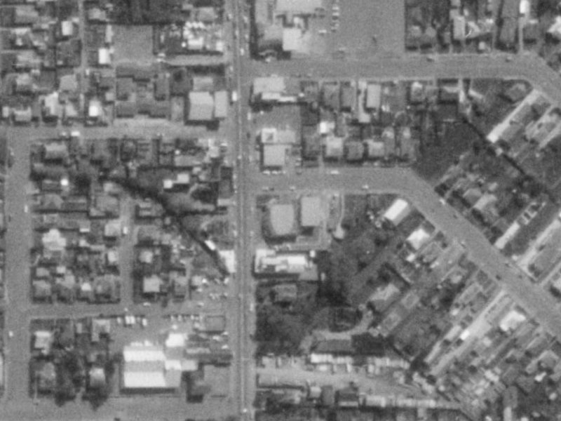 250 Colombo Street from the air, 1975-1979