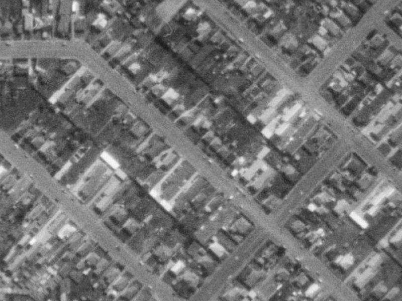 108 Huxley Street from the air, 1975-1979