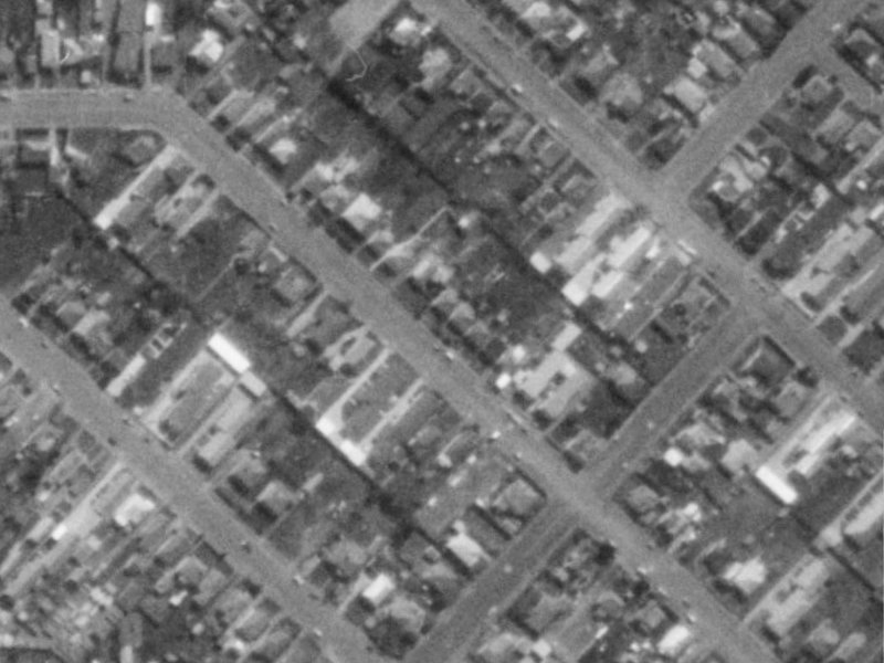 109 Huxley Street from the air, 1975-1979