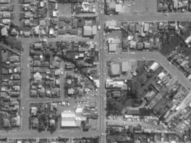239 Colombo Street from the air, 1975-1979