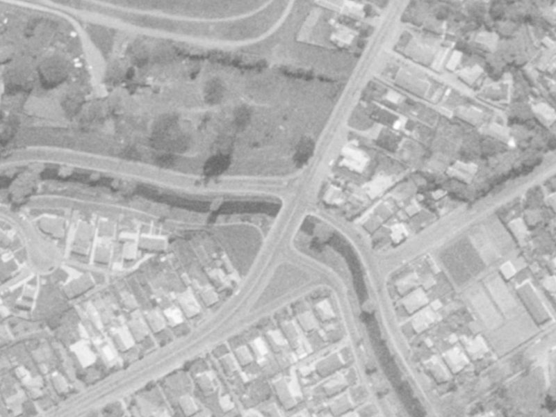 81–107 Fifield Terrace from the air, 1975-1979