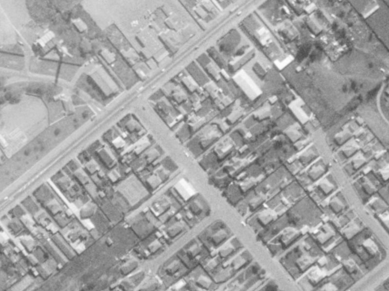 116 Domain Terrace from the air, 1975-1979