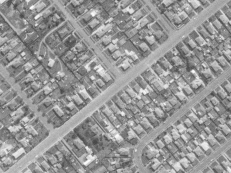 108 Neville Street from the air, 1975-1979