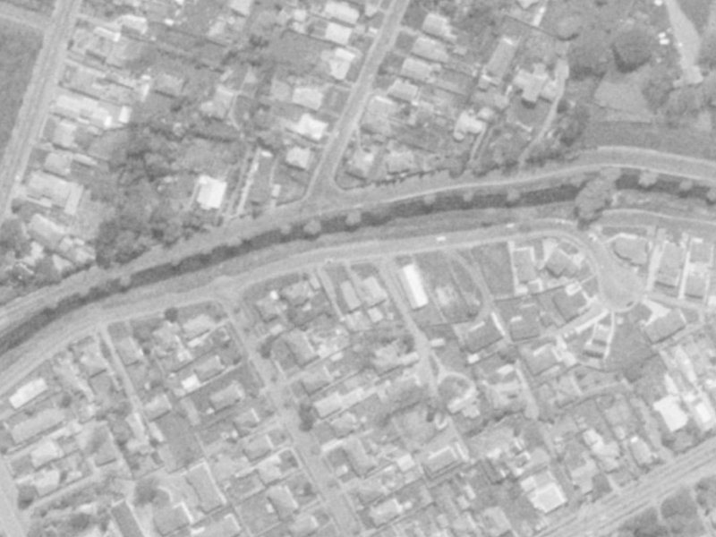 140 Riverlaw Terrace from the air, 1975-1979