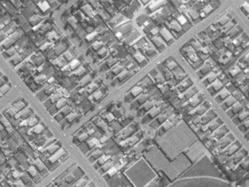 12 Garnett Avenue from the air, 1975-1979