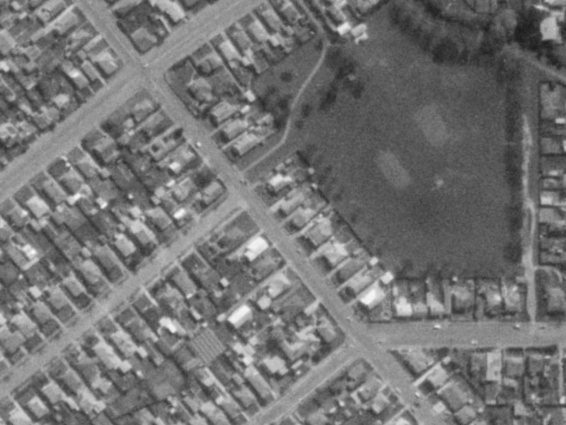 108 Strickland Street from the air, 1975-1979