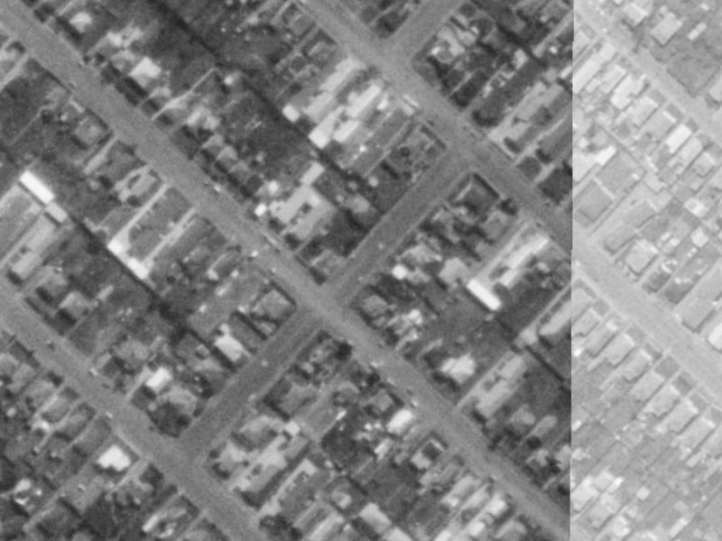 25B Montrose Street from the air, 1975-1979