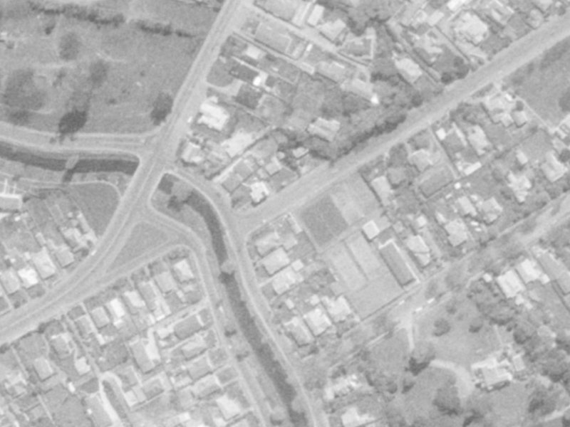 12 Locarno Street from the air, 1975-1979