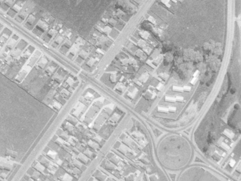 825 Ferry Road from the air, 1975-1979