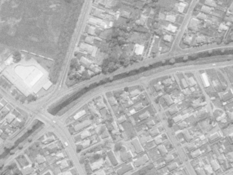 126 Riverlaw Terrace from the air, 1975-1979