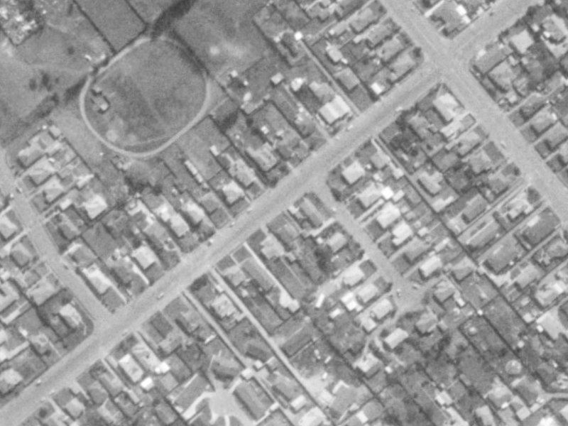 54 Edinburgh Street from the air, 1975-1979