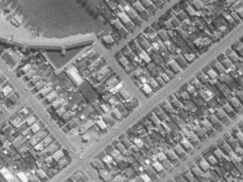 7 Dominion Avenue from the air, 1975-1979