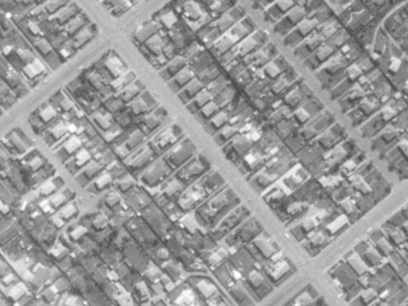 307 Lyttelton Street from the air, 1975-1979