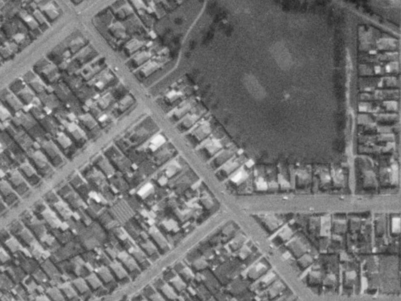 102 Strickland Street from the air, 1975-1979