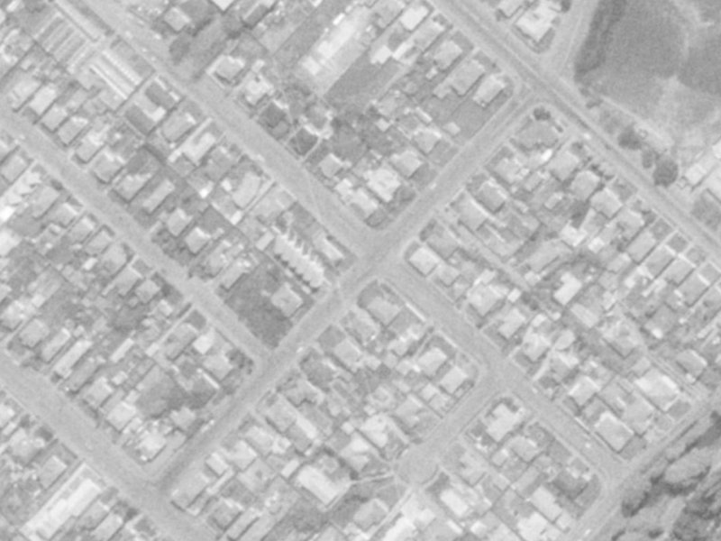 28 Rogers Street from the air, 1975-1979