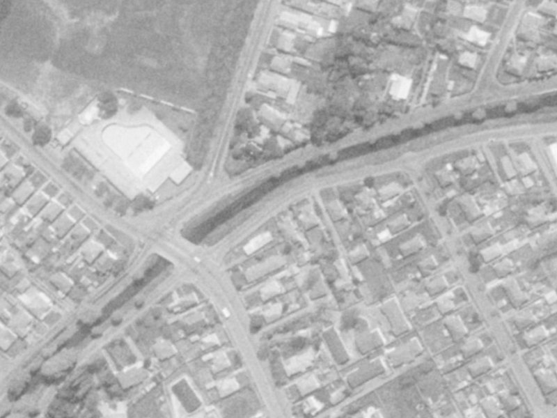 116 Riverlaw Terrace from the air, 1975-1979